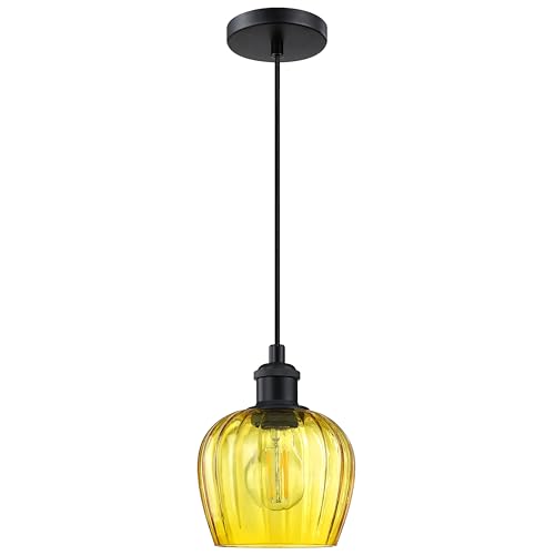 Leading Lighting 1 Light Pendant Light Hanging Modern Farmhouse… at Amazon