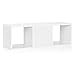 Way Basics Eco Stackable 3 Cubby Storage Bench Shelf and Organizer (Tool-Free Assembly and Uniquely Crafted from Sustainable Non Toxic zBoard Paperboard), Standard, White