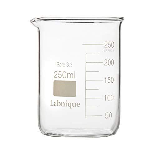 Glass Griffin Beaker, Low Form, 250ml (Pack of 8) - Thumbnail 2
