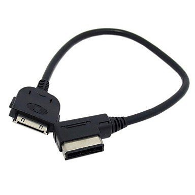HAIN@Media In AMI MDI Dock 30pin Aux Adapter Cable For Car VW AUDI 2014 A4 A6 Q5 Q7 & iPhone iPad