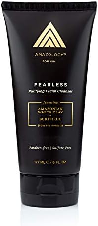 Amazology Men’s Purifying White Clay Facial Cleanser for Men - 6 oz
