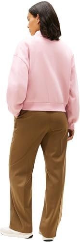 Damen Sweatshirt Corp Logo Relaxed Fit, Rosa (Bonita Pink), S