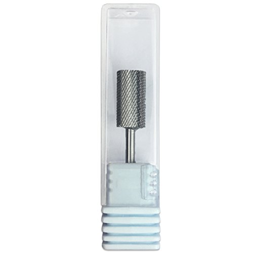 Pana 3/32" Safety Nail Carbide Bit - Silver Large Barrel Head (Grit: Medium - M) for Electric Dremel Drill Machine