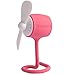 MasterPal Clearance Sale Telego Fan (Pink): Small Portable Aroma Diffuser Fan Rechargeable Battery Operated, Pesonal Desk Fan, Easy To Fix Tail Design