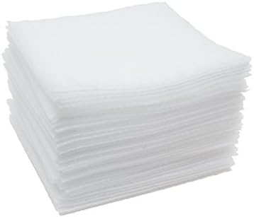 Cushion foam sheets: ACME EZ Pack C-50 foam cushion sheets, all you need for packing, storage and moving (50 count) 12x12x 3/32 inches perfect for glasses and fragile items