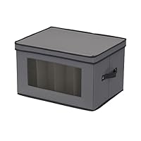 Household Essentials Gray Stemware Storage Box