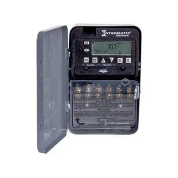 Intermatic ET8215C 7-Day 30-Amps 2XSPST OR DPST Electronic Astronomic Time Switch, Clock Voltage 120-Volt-277-Volt NEMA 1, 2-Circuit/30-Amp, Color