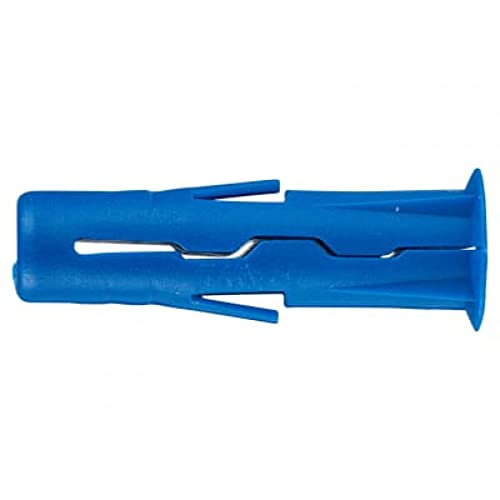 Rawlplug Uno Universal Wall Plug Jar of 8 mm Blue | Rawl Plugs for Plasterboard Masonry Brick Concrete | Solid Wall Plug Anti Rotation Features | Plasterboard Fixings Jar of 500