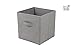 [6-Pack,Gray] Foldable Storage Cubes with Dual Handle Shelves Baskets Bins Containers Home Decorative Closet Two Handles Organizer Household Fabric Cloth