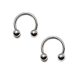 Horseshoe Rings Body Jewelry 14g 1/2
