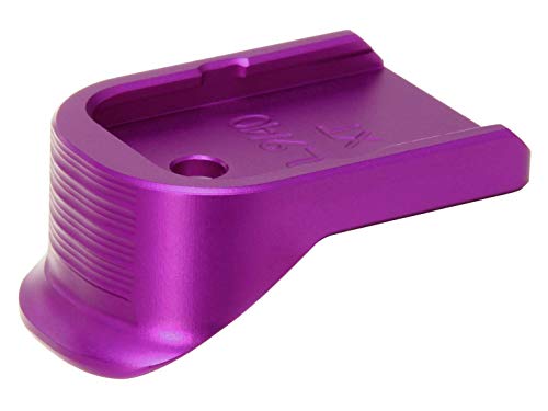 Magazine Base Plate for Glock Gen 1-5 Finger Extended 9MM .357 .40 NDZ Purple Lacrosse Sticks Crossed