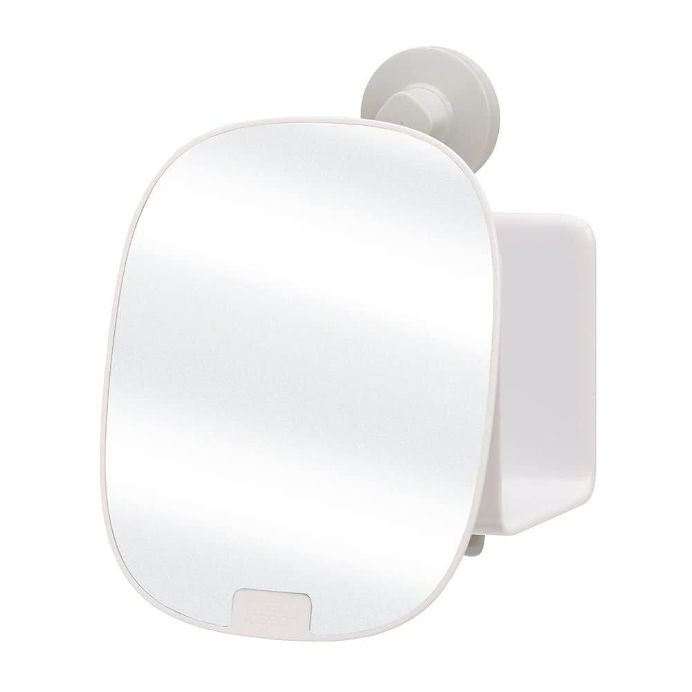 Joseph Joseph EasyStore Self-Draining Compact Shower Caddy with Mirror - White