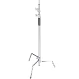 Neewer Stainless Steel Heavy Duty C-Stand, 5-10 feet/1.5-3 Meters Adjustable Photographic Sturdy Tripod for Reflectors, Softboxes, Monolights, Umbrellas