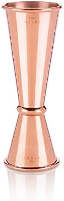 Viski 4950 Summit Large Japanese Style Copper Makoto Jigger, Stainless Steel, Multicolor