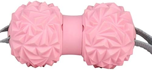 GWM Massage Ball,Rehab, Physiotherapy, Peanut Lacrosse Ball,Myofascial Release, Helps to Relieve Pain,Yoga Fitness (Color : Pink)