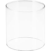 American Mantle Lantern Globe Replacement | 4.05"4.05"x4.21" Straight Clear Borosilicate Glass | Fits Colmen Models 214 282 285-700 288 321 355 5150 5151 5152 5153 5154 5155 5158 5159