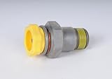 ACDelco 15765610 GM Original Equipment Brass Engine Oil Cooler Hose Connector with Retainer