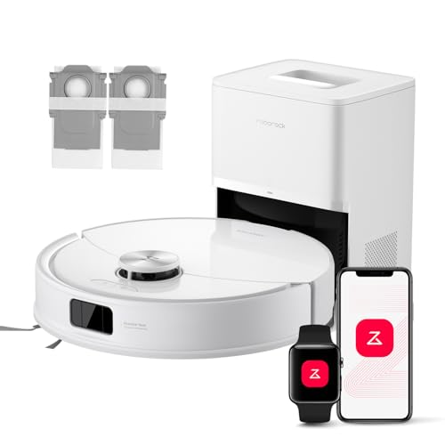 Q10 S5+ Set Robot Aspirador y Fregasuelo 2 en 1 10000 Pa, Blanco
