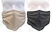 Breathe Healthy Honeycomb Face Mask - 2 Pack Deal! - Cold & Flu Germ Killing Face Mask - Adjustable, Washable - Sanding & Drywall. Allergy Relief (Black & Beige)