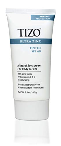 TIZO Ultra Zinc Body & Face Sunscreen Tinted SPF 40 Broad Spectrum, 3.5 oz.