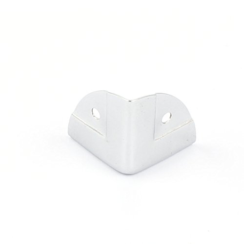 uxcell Metal Box Table Case Cover Edge Guard Angle Brackets 28x28mm 10pcs Silver Tone