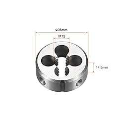uxcell M12 X 1.75 Metric Round Die, Machine Thread