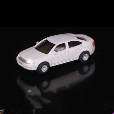 Diecasts & Toy Vehicles - 10pcs Scale Miniature Model Light car Plastic Model car with LED 3VN Proportion - by SINAM - 1 PCs