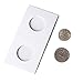 Unixing 400PCS Coin Flip Mega Assortment Cardboard Coin Flips 2x2 Coin Holder Flip Mega Assortment 2 by 2 Inch for Coin Collection Supplies (6 Sizes)