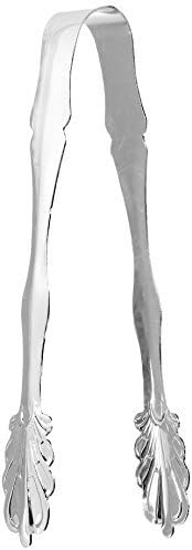 Elegance Silver 86242 Silver Plated Ice Tongs, 7 by Jaf Gifts