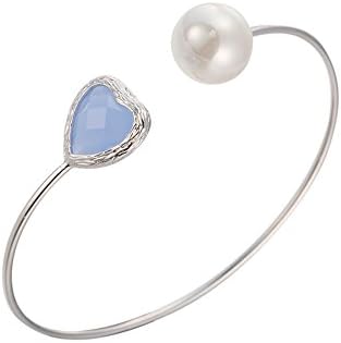 Women Fashion Charms Jewelry Antique Silver Plating Heart Shaped Bracelets