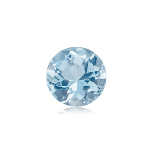 Mysticdrop 0.82-0.95 Cts of 6.5 mm AA Round Genuine Natural Aquamarine (1 pc) Loose Gemstone - Thumbnail 2