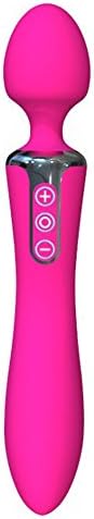 Mdkrz Dual Frequency Vibration Women Rechargeable Silicone Rabbit for female toys or couples toys (Rose)