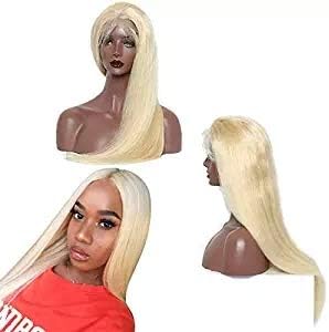613 Blonde Glueless Lace Front Wigs Brazilian Human Hair Wigs With Baby Hair Silky Straight 13x4 Half Lace Front Human Hair Wigs For Women Natural Hairline 130% Density Cheap Wigs Wholesale 24 Inch