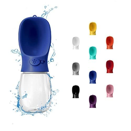 Photo 1 of WePet Portable Dog Water Bottle, 19 OZ, Leak Proof Puppy Water Dispenser with Drinking Feeder for Pets Outdoor Walking, Hiking, Travel, Food Grade Plastic