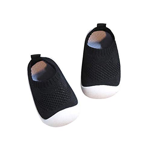 DEBAIJIA Baby First-Walking Shoes 1-4 Years Kid Shoes Trainers Toddler Infant Boys Girls Soft Sole Non Slip Mesh Breathable Lightweight TPR Material Slip-on Sneakers Outdoor