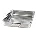 IKEA 9789178905638 KONCIS Roasting pan with grill rack, stainless steel (1, 16x13), Gray