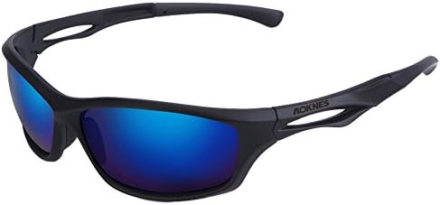 Aoknes Polarized Sports Sunglasses for men women Baseball Running Cycling Fishing Golf Tr90 Durable Frame