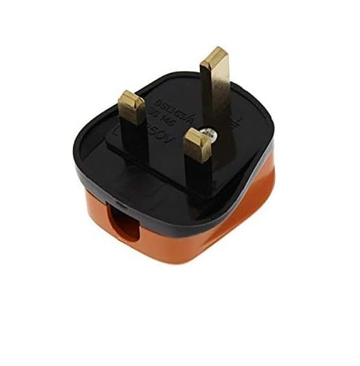 13 Amp Orange Heavy Duty Rubber 3 Pin Plug | UK 13 A Fused With Cord Grip
