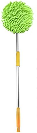Car Wash Brush Telescopic Long Reach Handle Outdoor Mop Car Clean Wash Detachable Rotation Car Wash Brushes Home, Caravan, Trucks (yellow)