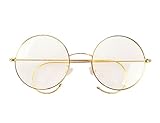 Agstum Retro Round Optical Rare Wire Rim Eyeglass Frame 49mm (Large size)