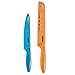 Zyliss Utility Kitchen Knives with Sheath Covers - Dishwasher Safe - Stainless Steel Kitchen Knives Perfect for Cutting Meat, Vegetables & Fruit - 2 Piece Serrated Set