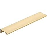 Emtek Cabinet Edge Pull Available in 7 Sizes and 6 Finishes - 87110US4 - (Center to Center 4") - Satin Brass (US4)