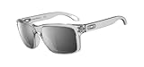 Oakley Holbrook Sunglasses, Clear Frame/Chrome Iridium Lens, One Size