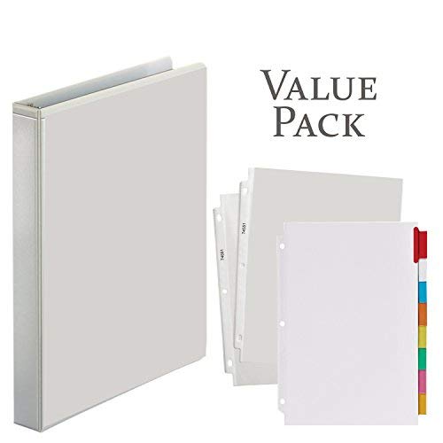 Buy 3Ring Binder, 1 Inch with 20 TopLoading Poly Clear Sheet