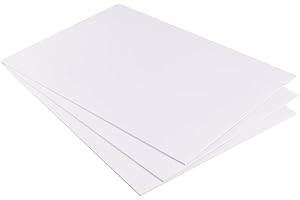 BENECREAT 3 Sheets 3mm White Foam Sheets Lightweight Rigid Foam, 11.8x15.7 Inch Foam Rubber Mats for Crafts, DIY Supplies, Mo