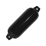 Taylor Made Products 952622  Super Gard Inflatable Vinyl Boat Fender, 6.5 x 22 inch, Black