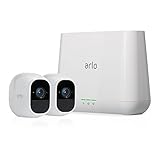 Arlo Pro 2 Home Security Camera System (2 pack) with Siren, Wireless, Rechargeable, 1080p HD, Audio, Indoor or Outdoor, Night Vision, Compatible with Alexa (VMS4230P) (Renewed)