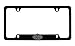 Harley-Davidson Flat Matte Black License Plate Frame Holder With 3D Bar & Shield