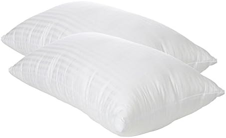 Queen Bed Pillows 2 Pack for Sleeping - Ultra Plush Gel Fiber Down Alternative Pillow - Hypoallergenic .4 Micro Denier Filled Pillows (Queen 2-Pack, Soft) Crafted in The USA