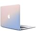 iDOO Matte Rubber Coated Plastic Hard Case for MacBook Air 11 inch Model A1465 and A1370 - Rose Quartz & Serenity Blue